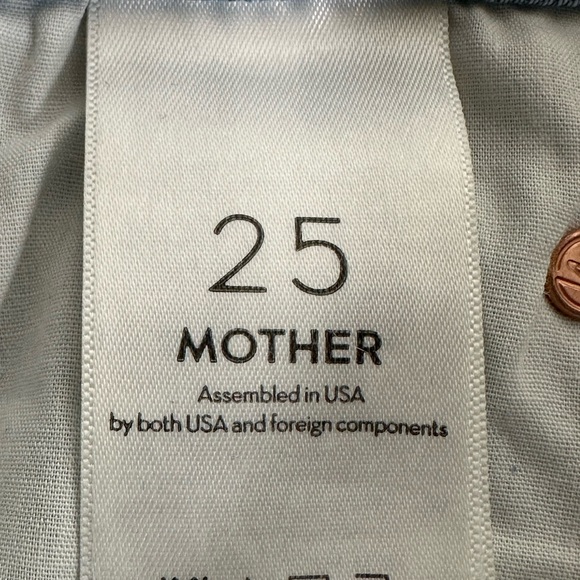 MOTHER The Stunner Ankle Fray in Crafty Side sz 25 - Picture 14 of 14